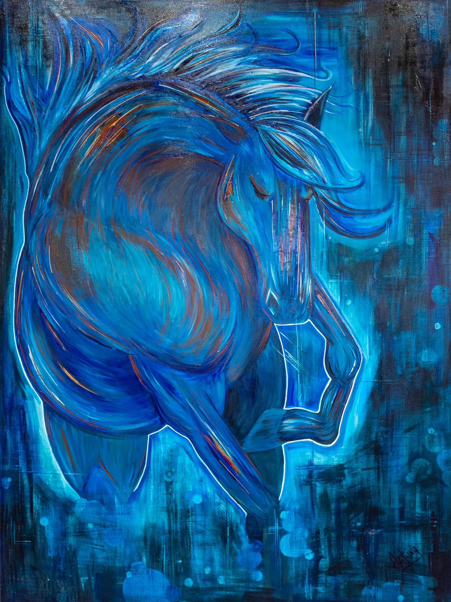 ''Cheval de bois'' Original Art