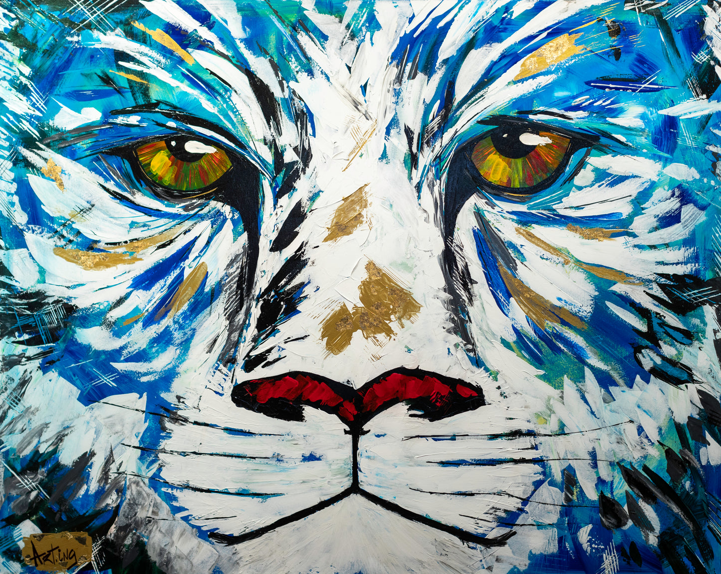''Chat bleu'' Original Art