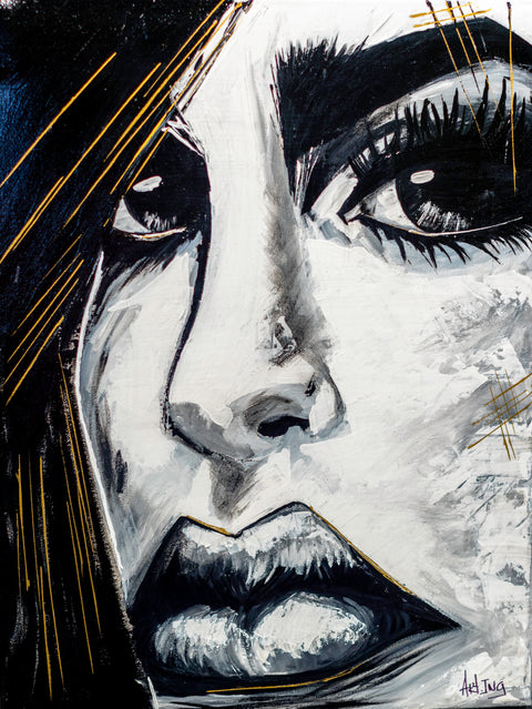 “Puissante & fragile” – Œuvre originale Art.Ing | Résilience, profondeur & vérités intérieures