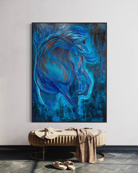 “Cheval de bois” – Œuvre originale Art.Ing | Rêve, élan & imaginaire sans limites