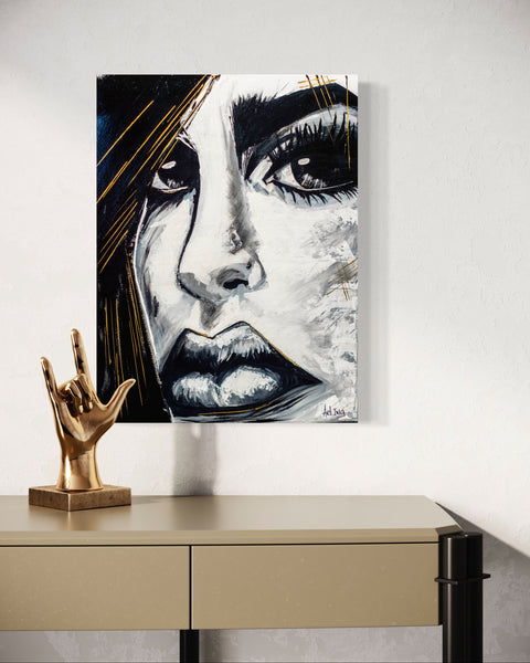 “Puissante & fragile” – Œuvre originale Art.Ing | Résilience, profondeur & vérités intérieures