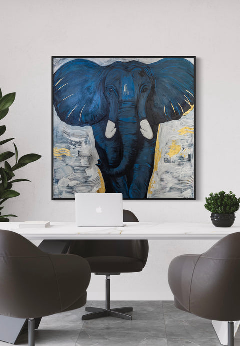 “Elephant” – Œuvre originale Art.Ing | Force douce, sagesse & présence majestueuse