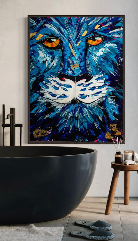 “Chat 2.0” – Œuvre originale Art.Ing | Instinct, précision & intelligence sauvage